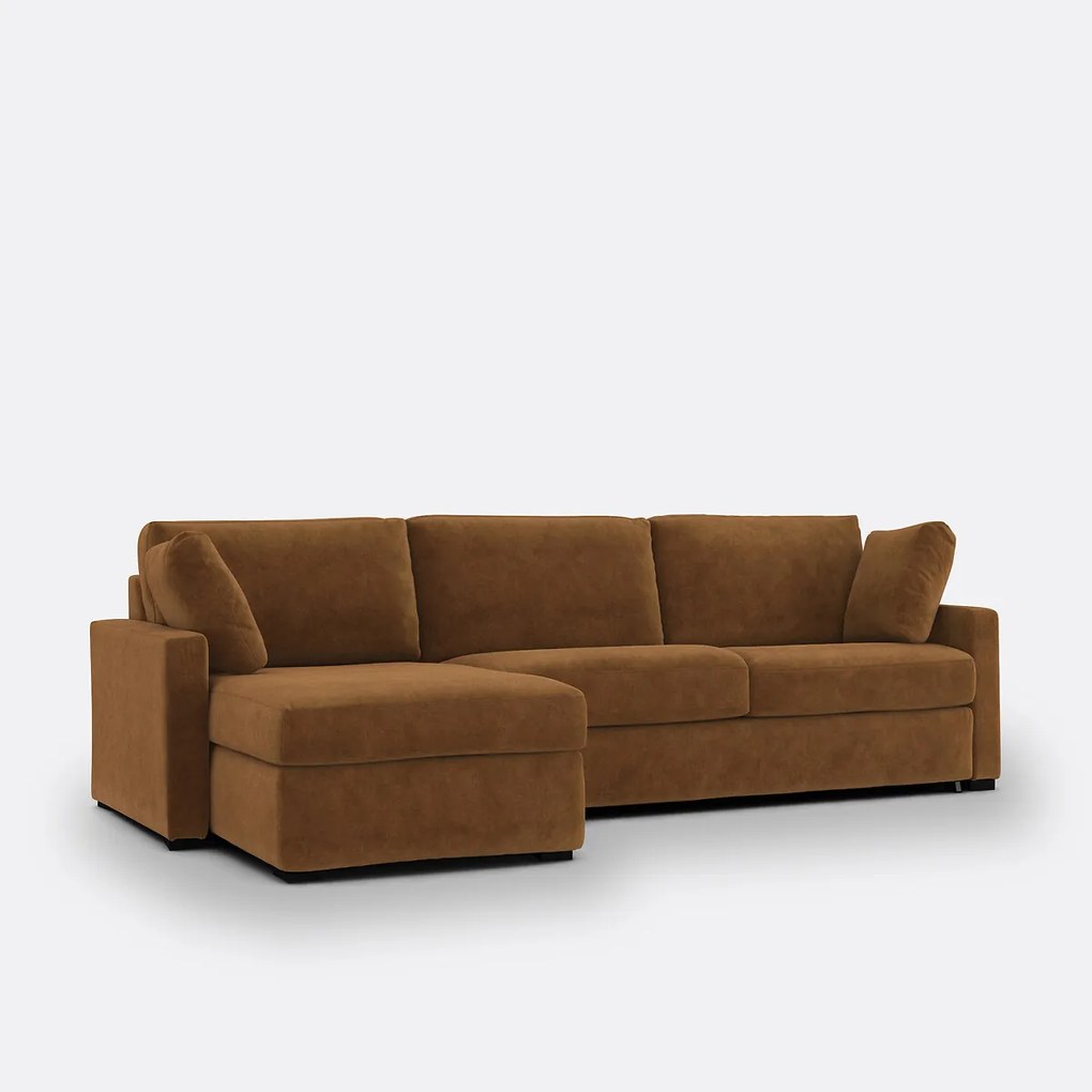 Hoekbank, omvormbaar, 4-zits, fluweel, Comfort Bultex®, TIMOR