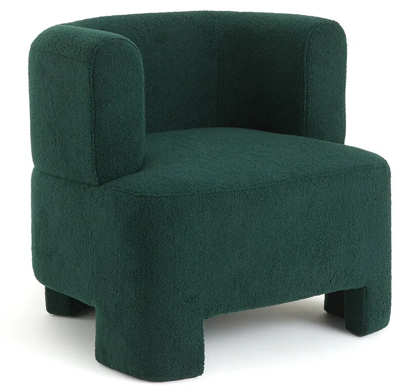 Fauteuil klein model, bouclette stof, Darrel