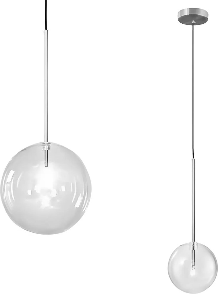 Plafondlamp Hangende Glazen Bol 15cm APP1681-1CP