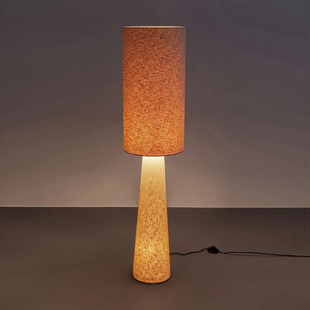 Vloerlamp Beige Boucle 130 Cm