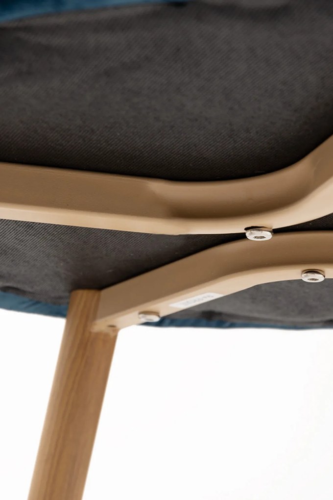 Set 4 fluwelen Vint Stoelen
