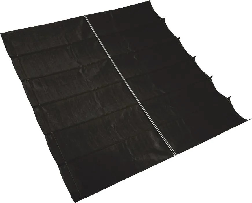Nesling schaduwdoek Coolfit - harmonica - 290 op 500 cm - zwart