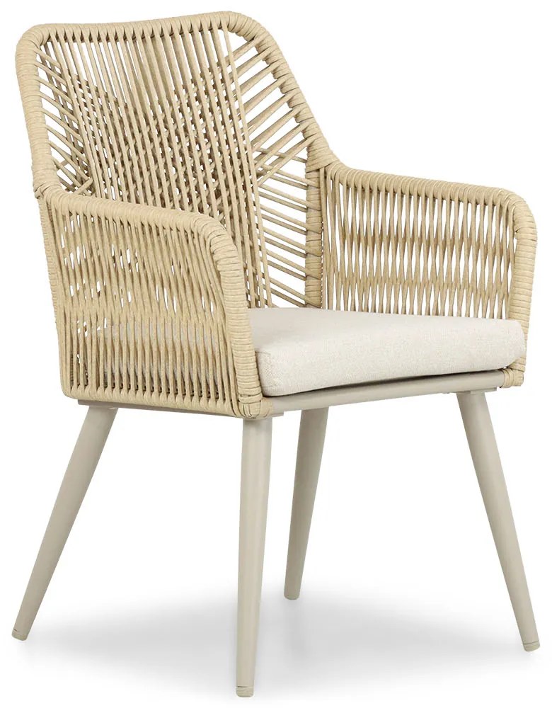 Tuinset 10 personen 400 cm Aluminium/wicker Taupe Coco Vedra/Brighton