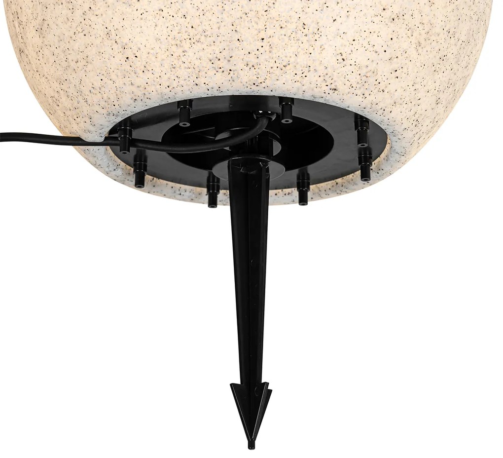 Smart buitenlamp grijs 35 cm IP44 incl. Wifi A60 - Nura