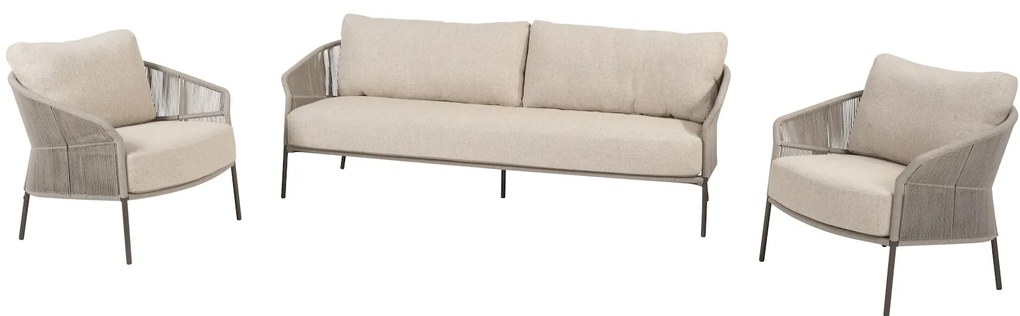 Florence stoel bank loungeset 3 delig terre Taste 4SO