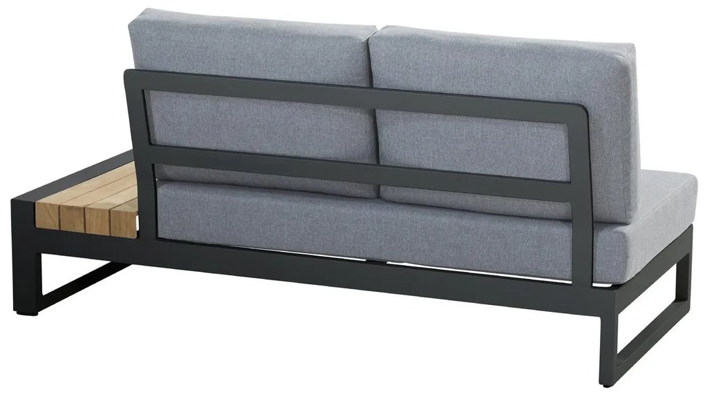 Taste by 4 Seasons Matisse loungebank antraciet Loungeset houtkleur weerbestendig