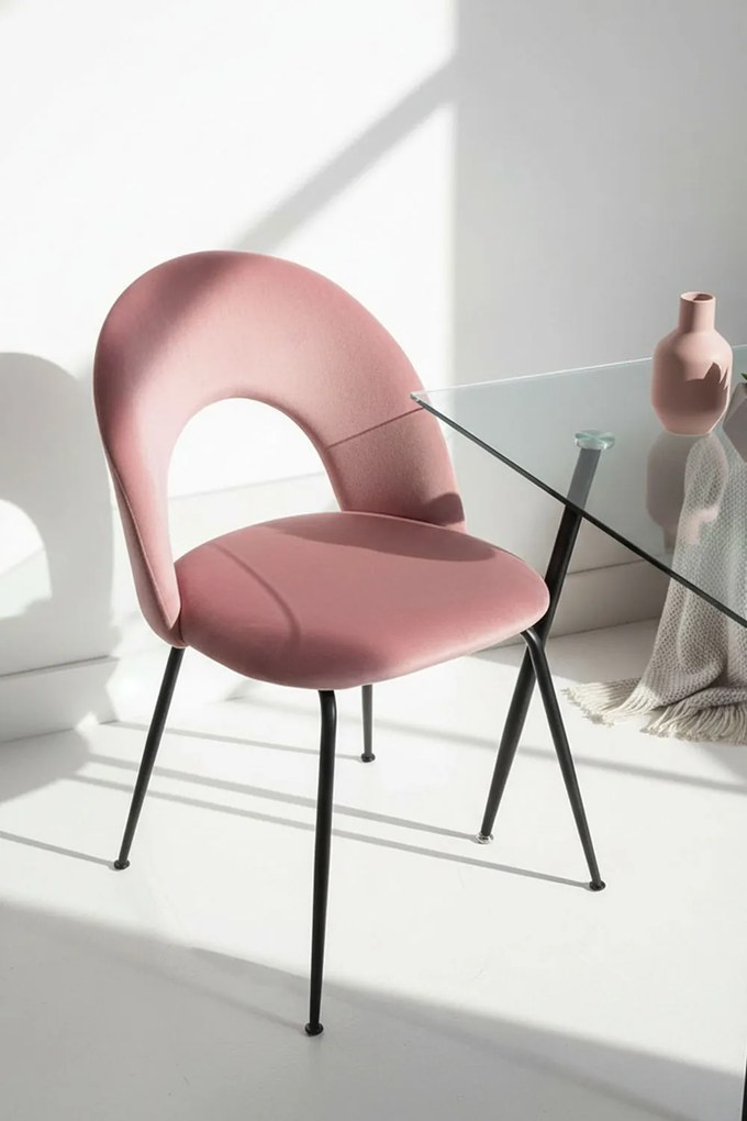 Dawa Zwart Fluwelen Stoel