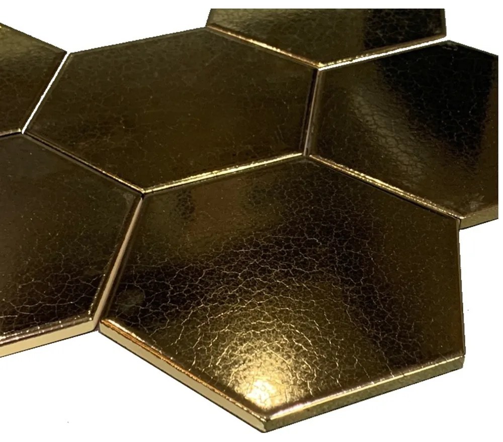 Terre D'Azur Hexagonale vloertegel bruin 15x17cm hexagon F68