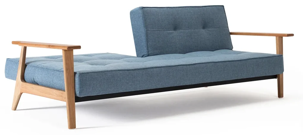 Innovation Living Splitback Frej Natural Design Slaapbank Met Eiken Armleuningen