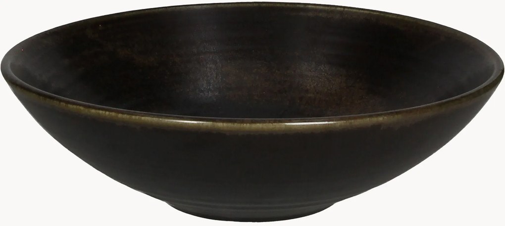 Porseleinen serveerschalen, roestkleurig, 4-delig