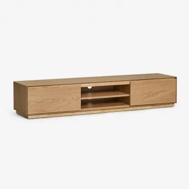 Tv-meubel 180x40 Cm In Mdf Burundi Eikenhout - Sklum