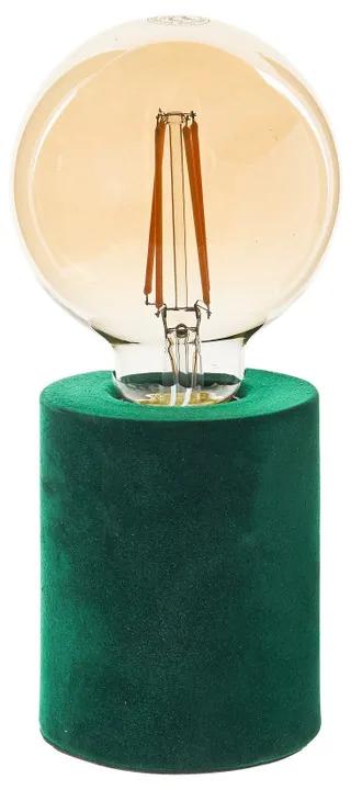 Tafellamp velvet - groen - ø8x20 cm