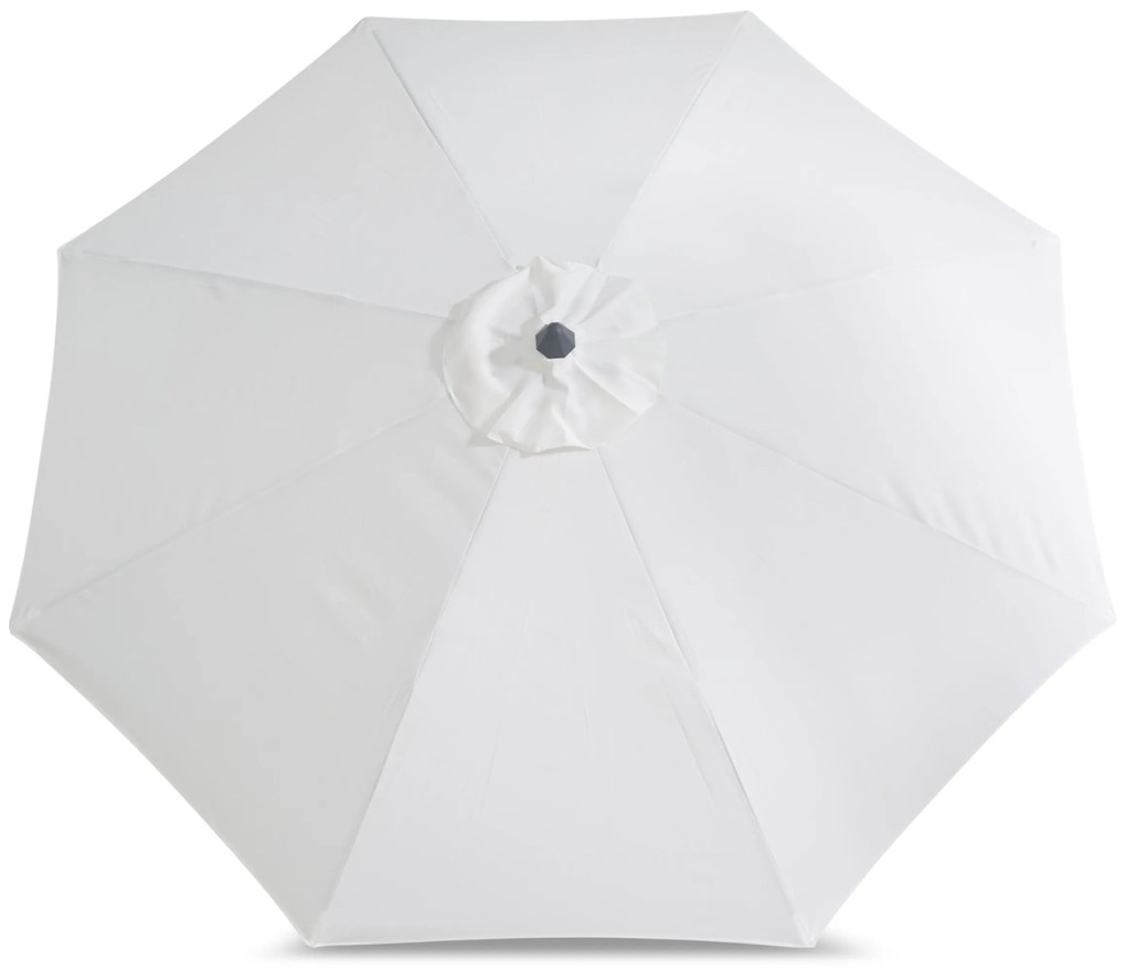 Camello Valerio Stokparasol M (excl. Voet) Aluminium Wit