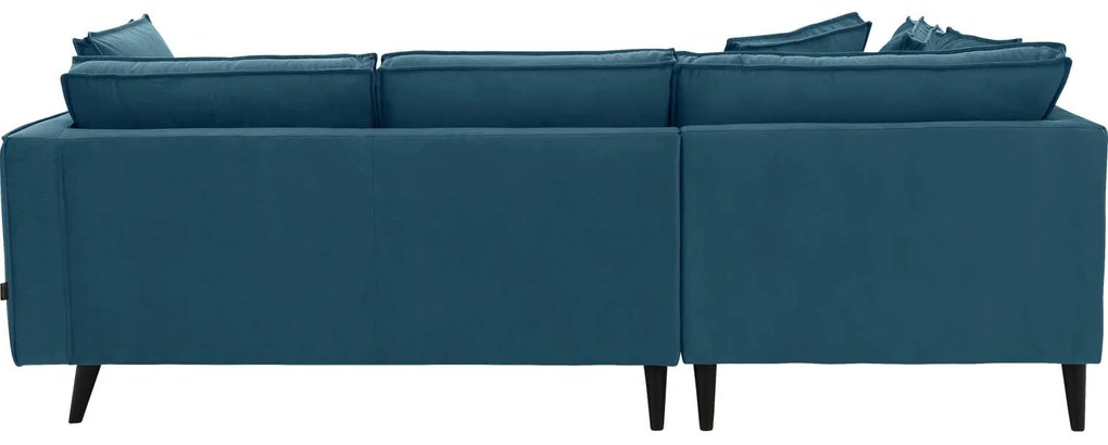 Goossens Bank Suite blauw, stof, elegant chic