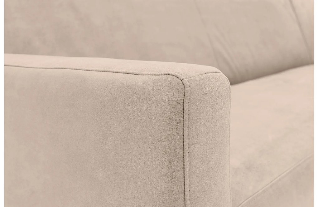 Goossens Key West beige, micro leer, 2,5-zits, modern design