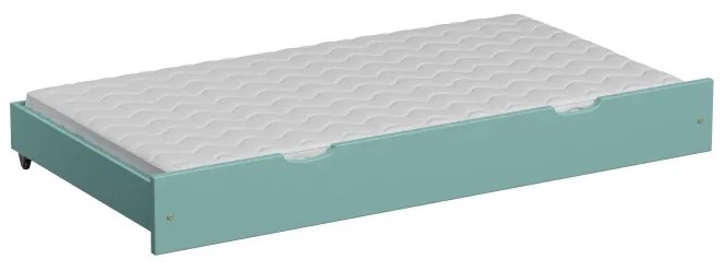 Peuter Turkoois Uitschuifbaar eenpersoonsbed met onderschuifbed - Leo voor kinderen Kinderen Peuter Junior 5056231724470 Children's Beds Home, Voor be