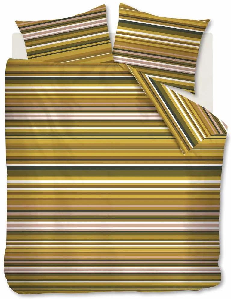 At Home by Beddinghouse | Dekbedovertrekset Darby Yellow tweepersoons: breedte 200 cm x lengte 200/220 cm + geel dekbedovertreksets | NADUVI outlet