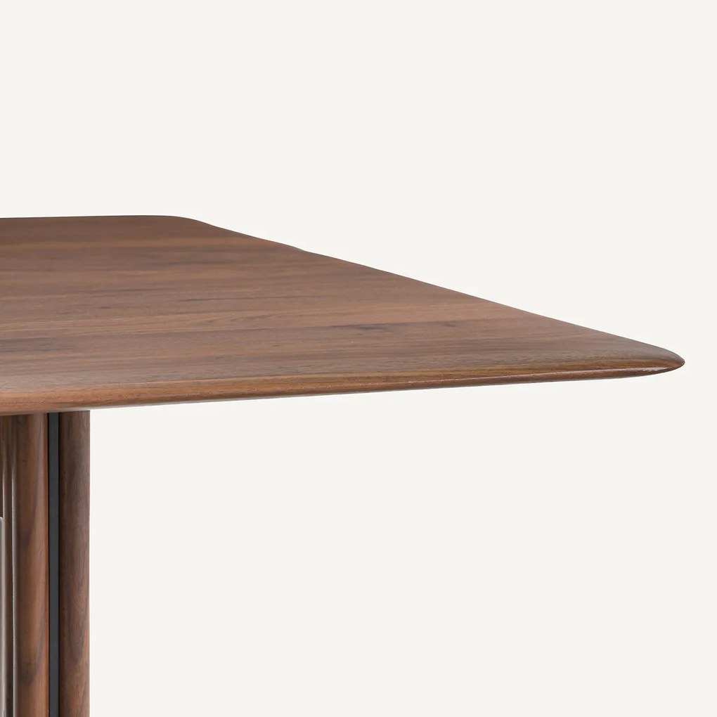 Tafel in massief notenhout en fineer L180 cm, Minela
