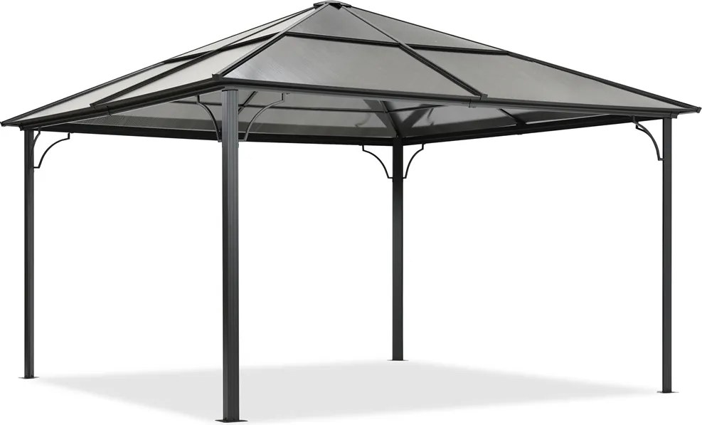 Moderne tuinprieel Santiago 4x4m Tuinpunt antracyt