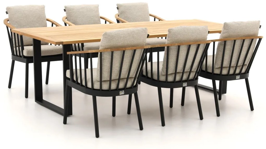 + 10% kassakorting | Diningset Apple Bee | 6 personen | Tuinset teakhout | 7-delig | Kees Smit Tuinmeubelen