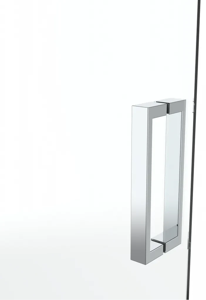 van Rijn ST02 hoekcabine 108x70cm met draaideur chroom