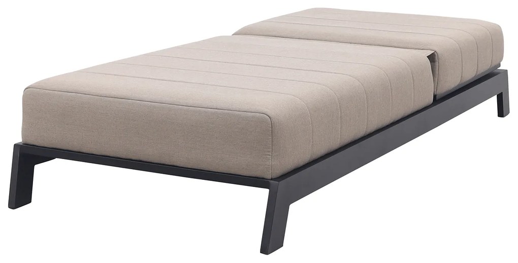 Mexico sunbrella ligbed 200x85 cm. - Taupe