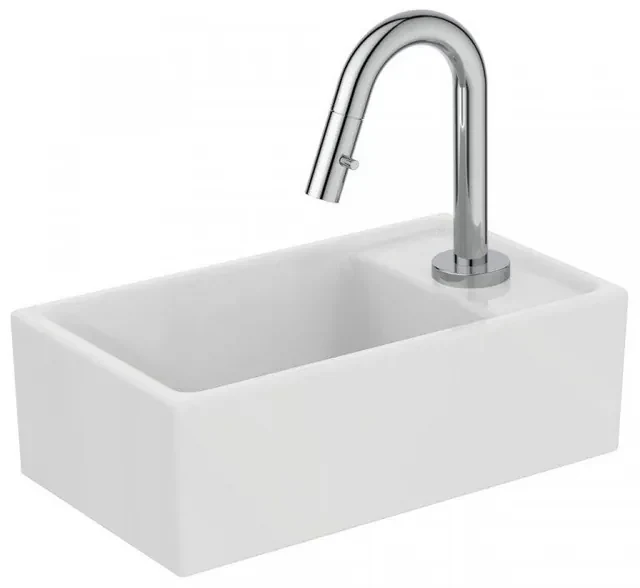 Ideal Standard Tempo fonteinset keramiek 37x21cm kraangat rechts wit e2129aa