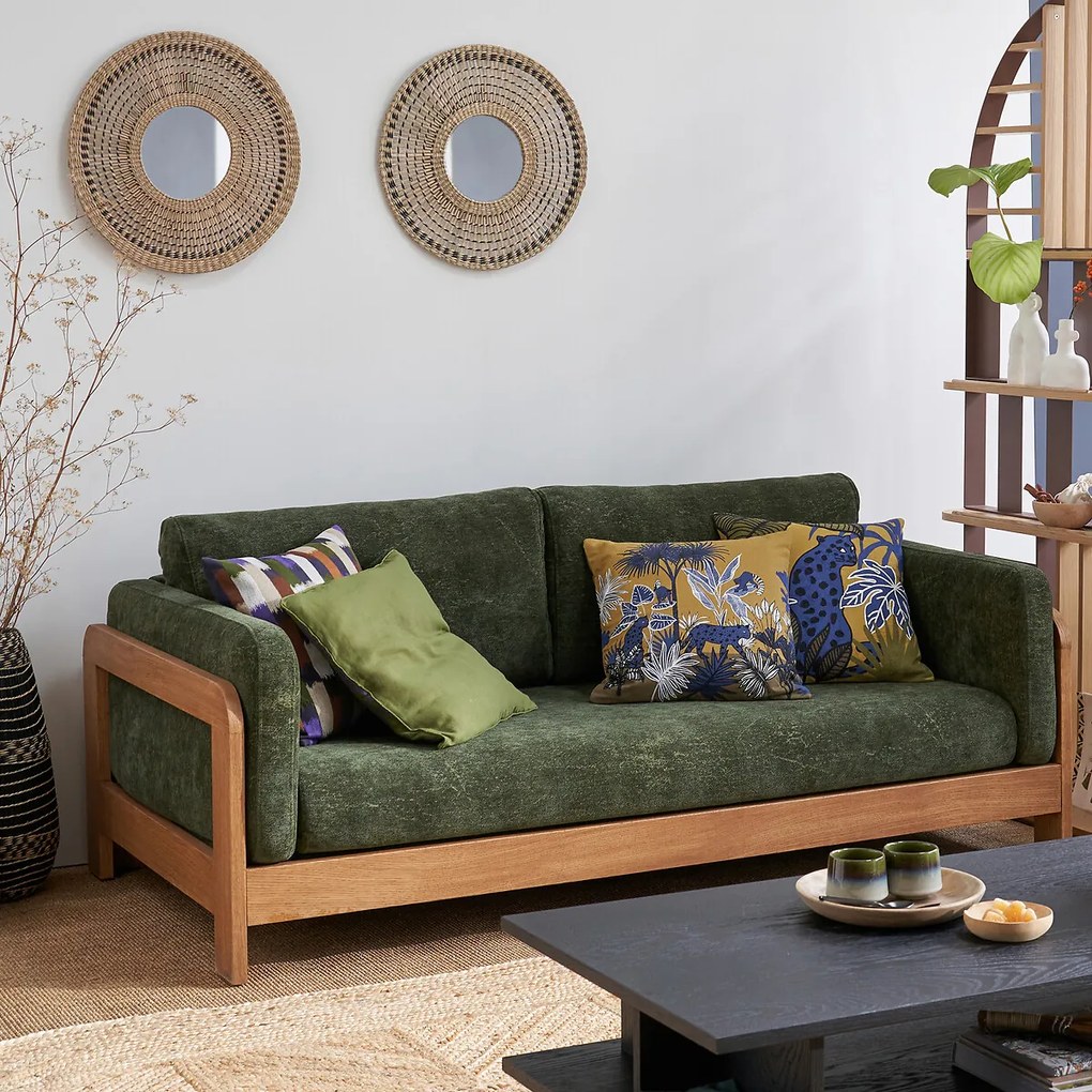 Ronde spiegel in herbariumØ50 cm, Macio