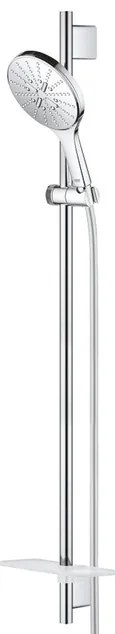 GROHE Rainshower SmartActive 150 Glijstangset - 90cm - ronde handdouche - 3 straalsoorten - gladde doucheslang - met zeepschaal - chroom 26594000