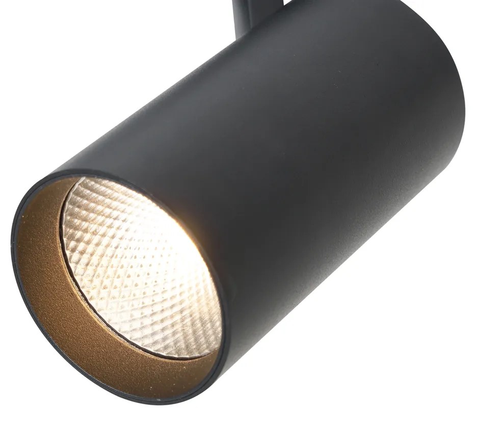 LED Moderne Spot / Opbouwspot / Plafondspot zwart voor railsysteem 1-fase - Iconic Mark Modern rond Binnenverlichting Lamp