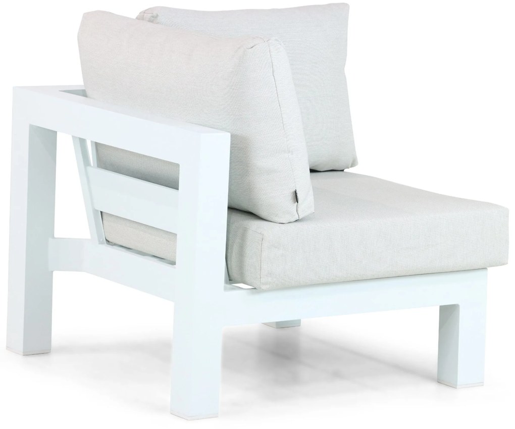 Hoek loungeset 5 personen Aluminium Wit Lifestyle Garden Furniture Luca