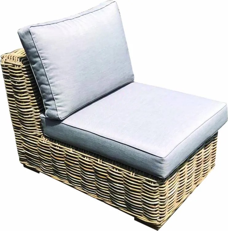 Serva middenelement naturel rotan - suntech grey