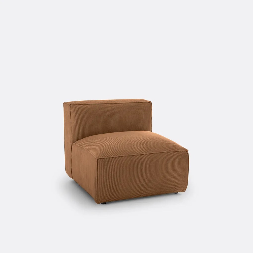 Modulaire comfortzetel in geribd fluweel, Seven