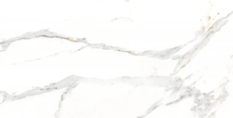 Mexen Agata Wit geglazuurd en gerectificeerd gres G1, vloer- en wandtegel 120 x 60 cm, glans - TL144-120-060-00