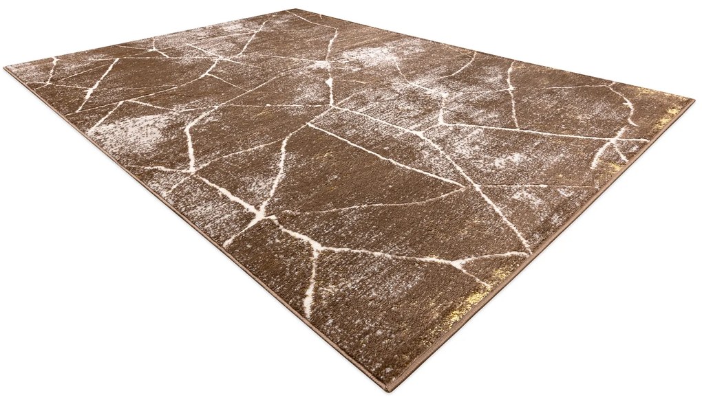 Tapijt MEFE modern 2783 marmeren , - Structureel, twee poolhoogte , donker beige