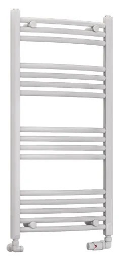 Eastbrook Wendover gebogen handdoekradiator 50x100cm 372W wit glans