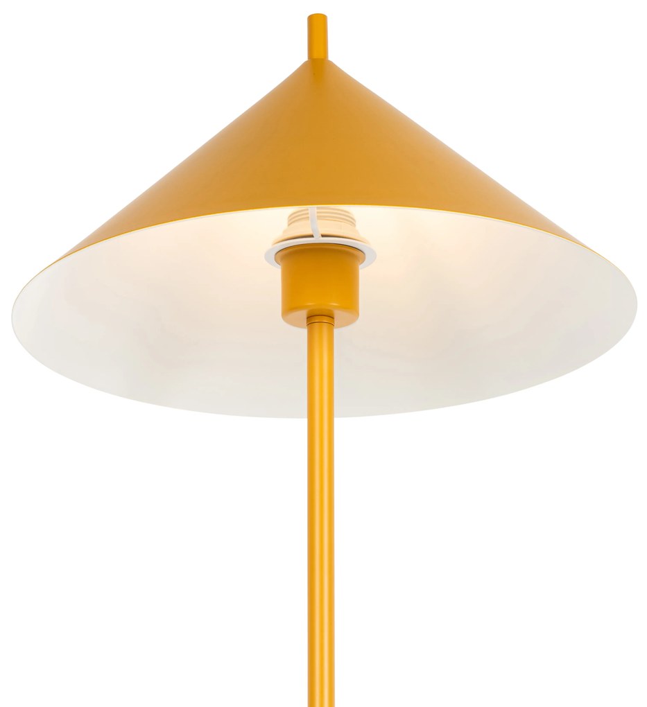 Design vloerlamp geel driehoek - Triangolo Design E27 rond Binnenverlichting Lamp