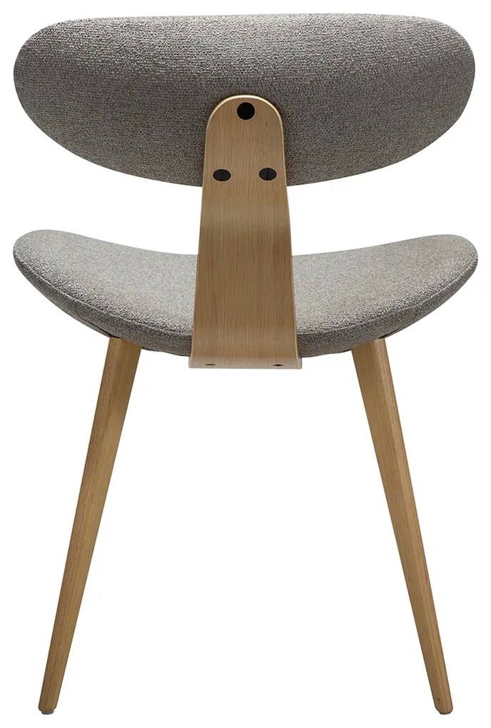 Dan-Form Buckle Eetkamerstoel Scandinavisch Design Grijsbruin Eiken