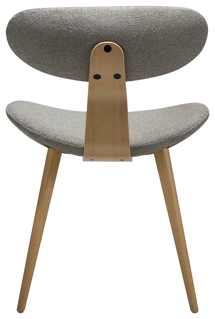 Dan-Form Buckle Eetkamerstoel Scandinavisch Design Grijsbruin Eiken