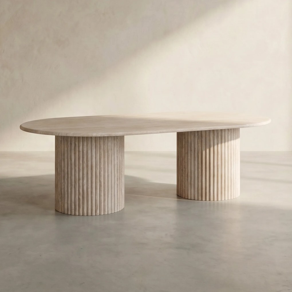 Salontafel Travertin - 130 X 70cm.