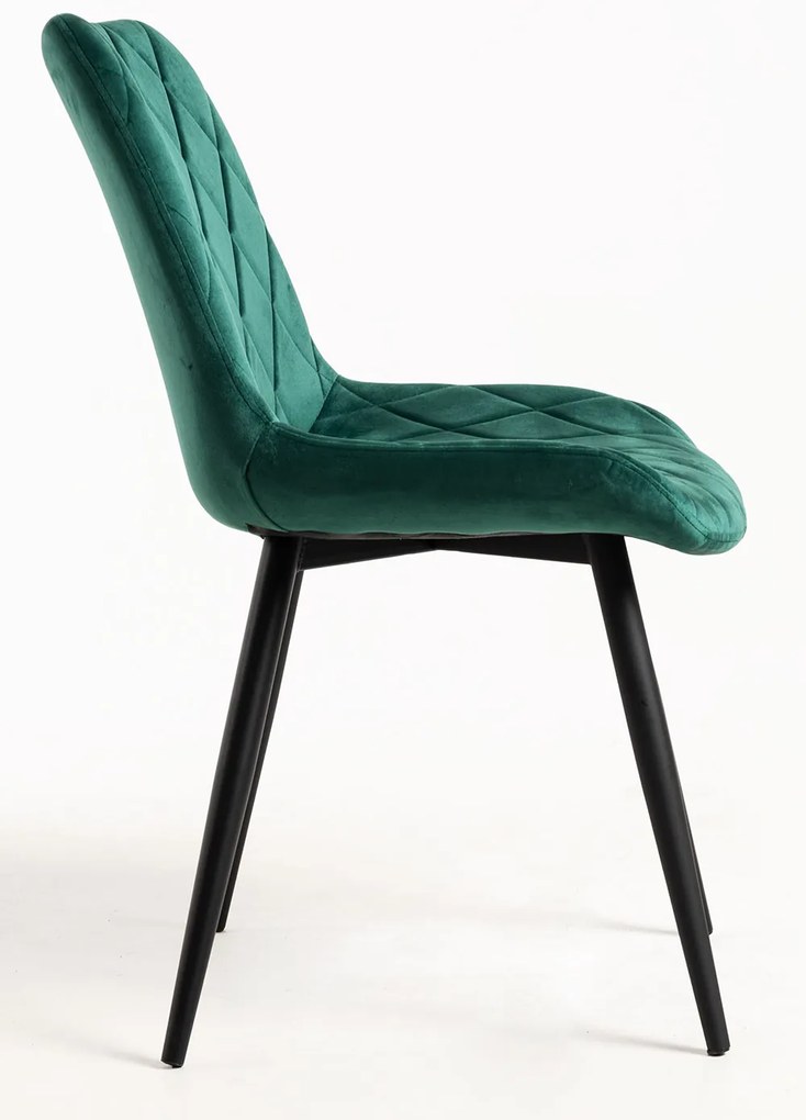 Set 4 Min Fluwelen Stoelen