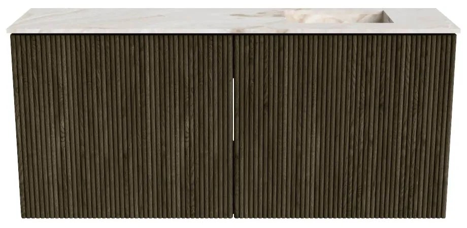 Mondiaz Joya DLux 90cm toiletmeubel shadow met wastafel faye rechts 1 kraangat frappe