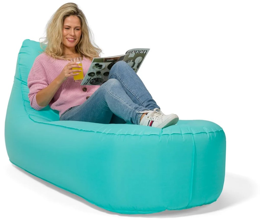 Opblaasbare Zitzak Lounger - Sea Green