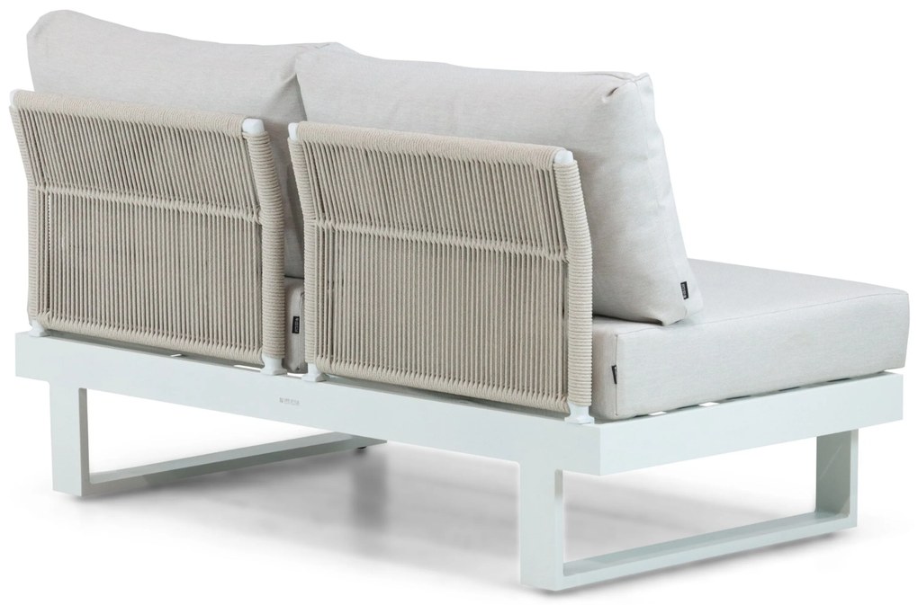 Hoek loungeset 5 personen Aluminium Wit Lifestyle Garden Furniture Lorenzo