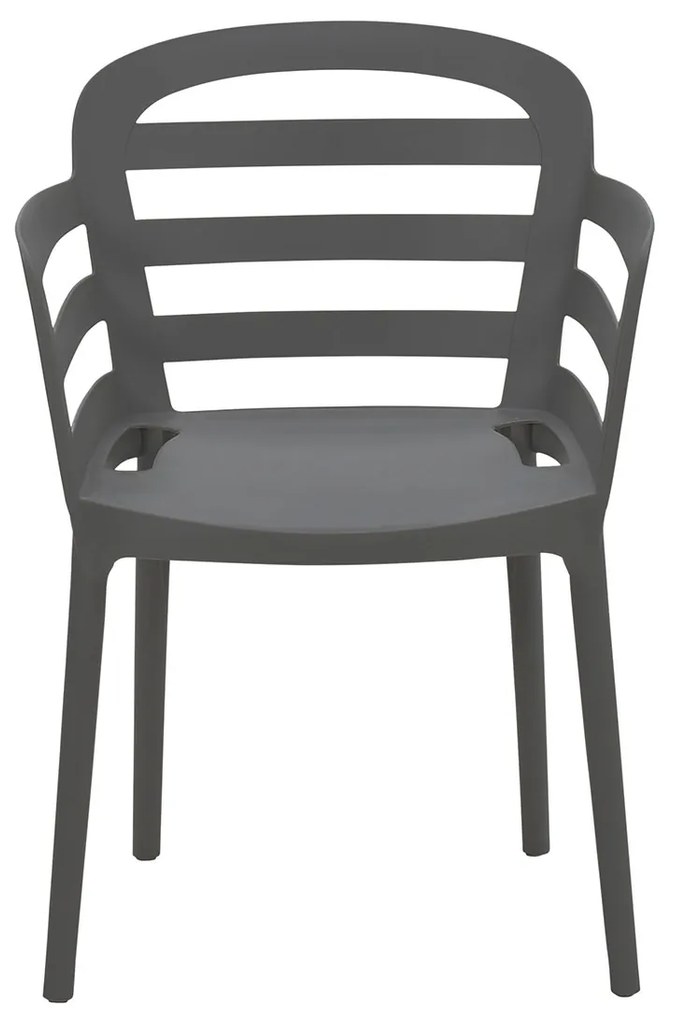 Garden Impressions Mira balkonset 3-delig - Faria tuintafel Ø60 cm - donker grijs