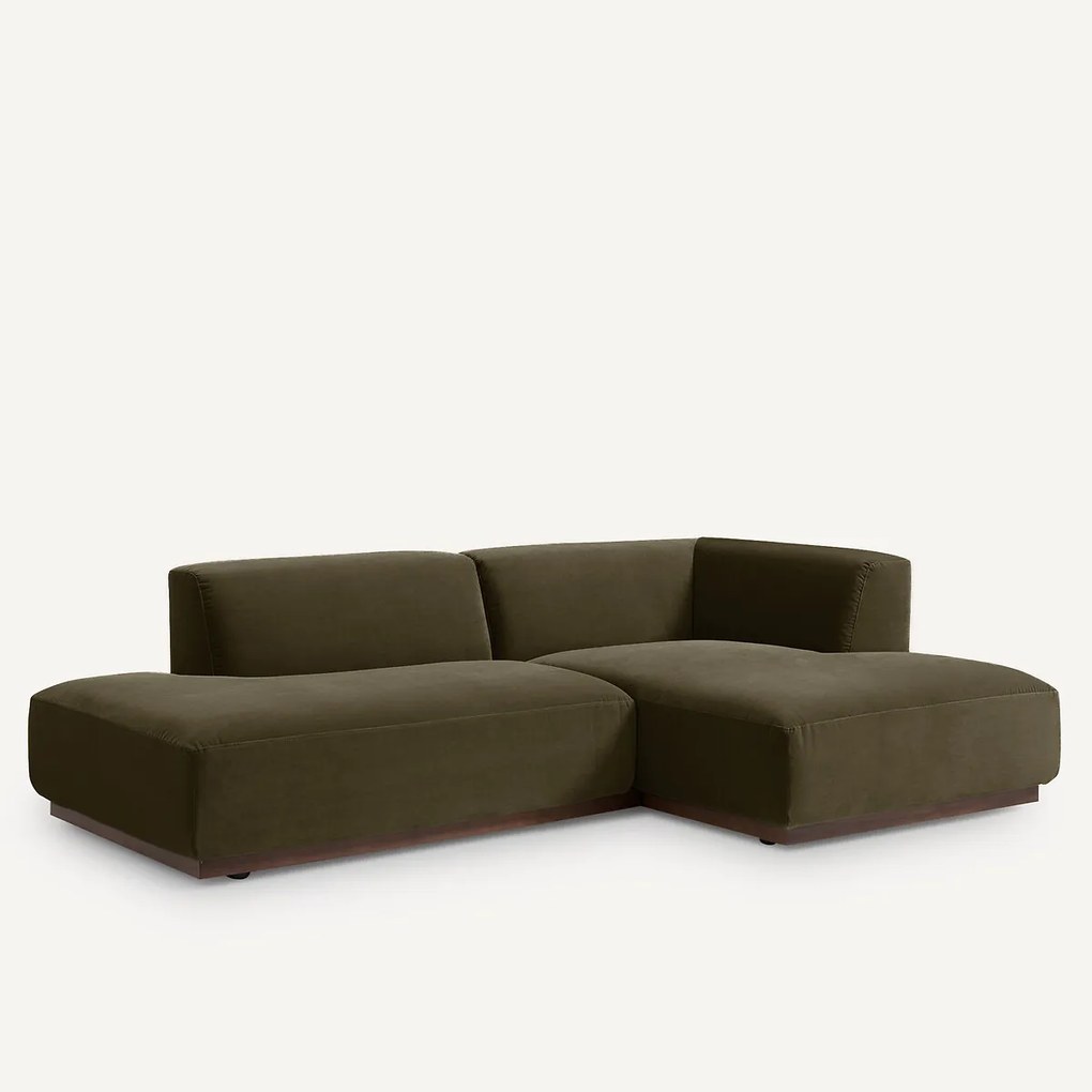 Rechter hoekbank in fluweel, Jacopo