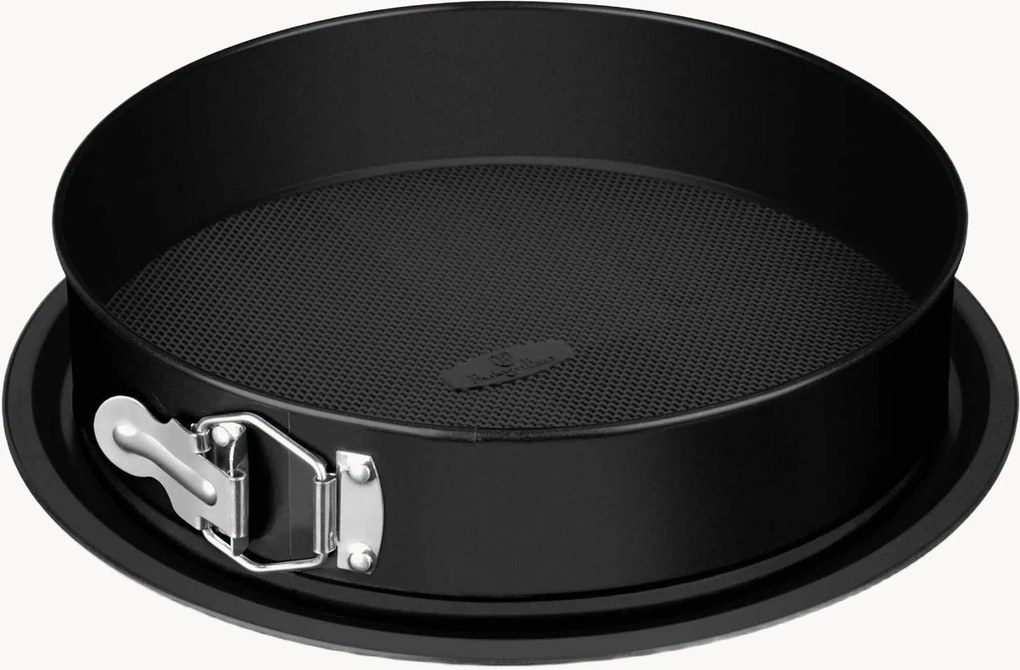 Ronde springvorm Matte Black met antiaanbaklaag