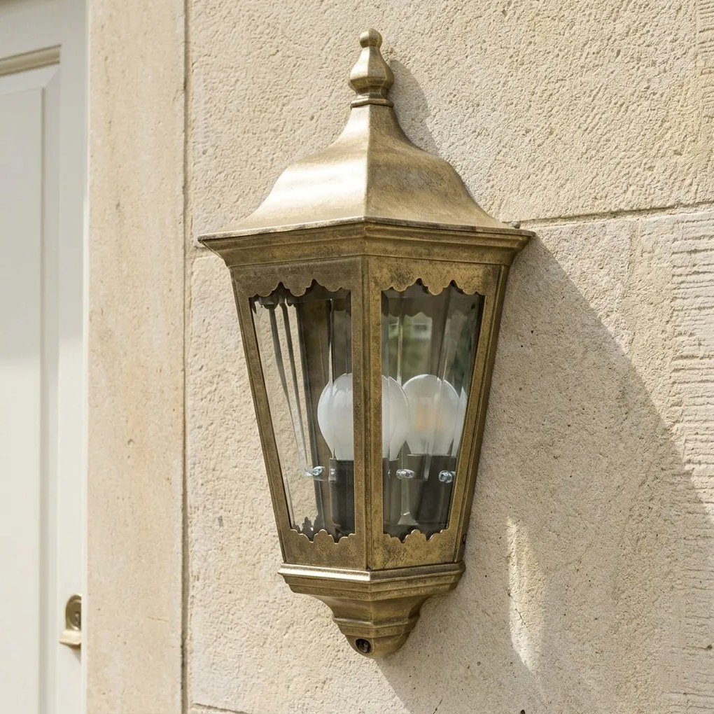 Maritiem Muurlamp Plat Brons