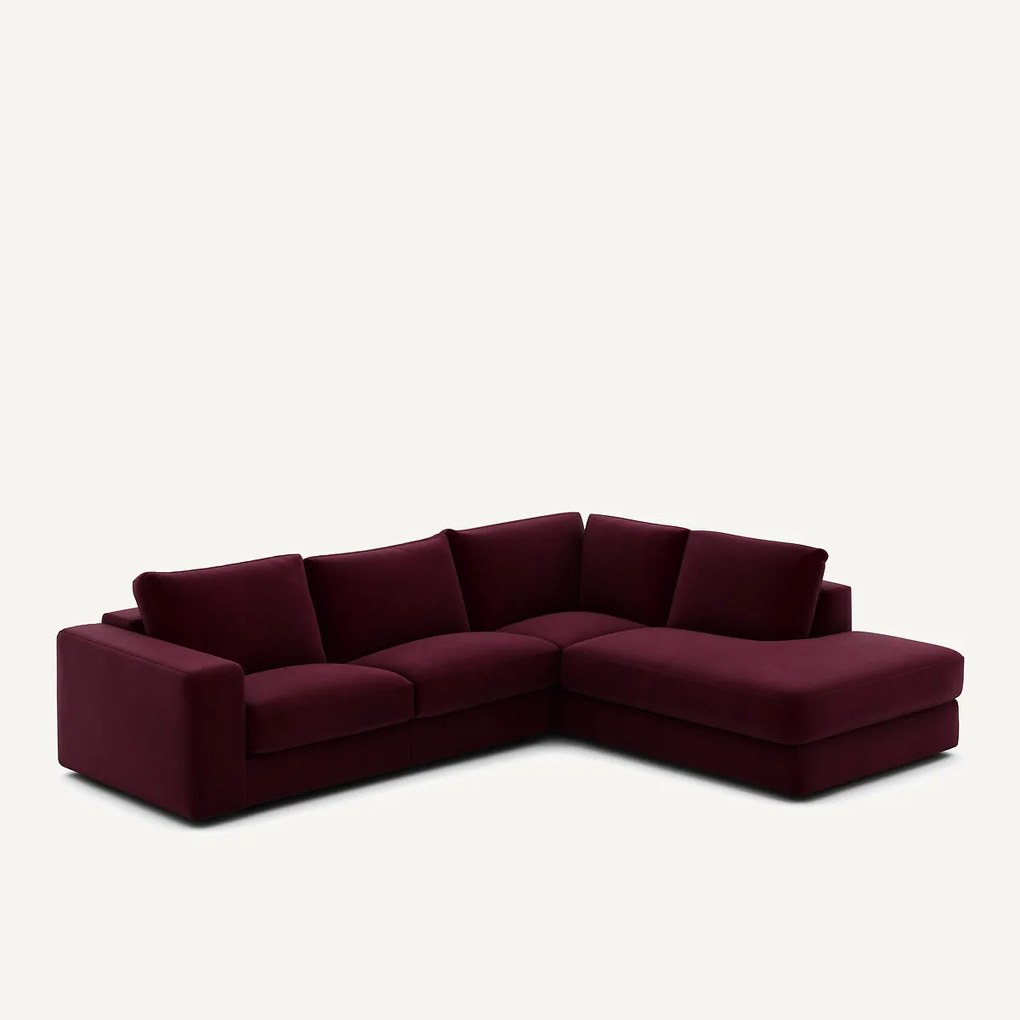 Hoekbank in fluweel, Skander