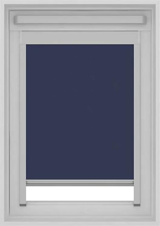 Decosol Rolgordijn Dakraam Cassette Verduisterend - Donker Blauw 94 x 160 cm